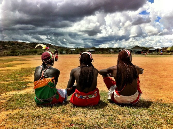 Watching the game from the boundary